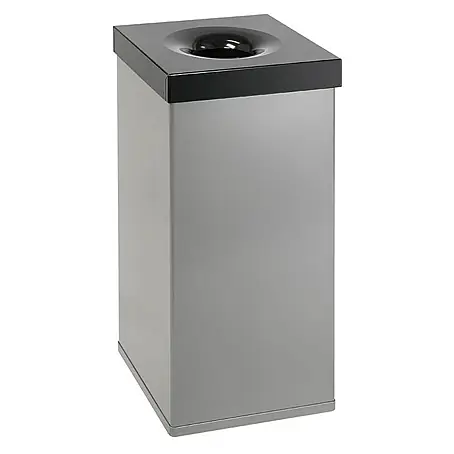Proregal  Standard Mülleimer Selbstlöschender eckiger Abfallsammler aus Aluminium