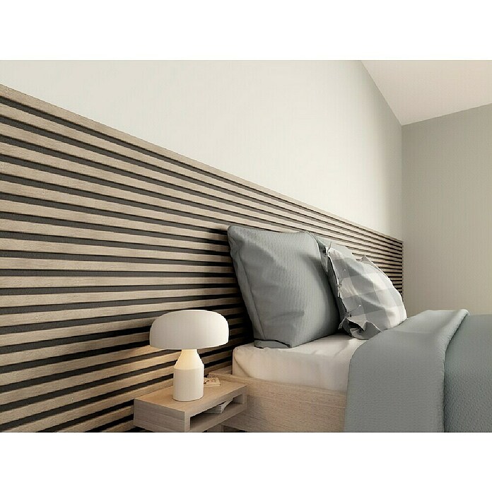CanDo Akoestische panelen Vergrijsd eiken (260 x 30 cm, Vergrijsd eiken, 2 st., 1,56 m²) | BAUHAUS