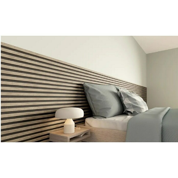 CanDo Akoestische panelen Vergrijsd eiken (260 x 30 cm, Vergrijsd eiken, 2 st., 1,56 m²) | BAUHAUS