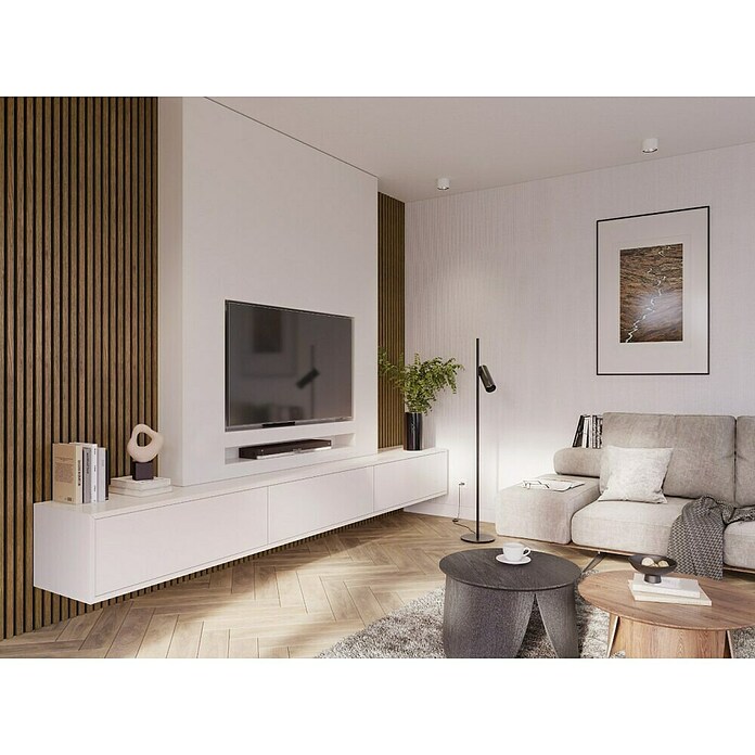 CanDo Akoestische panelen Rustiek eiken (260 x 30 cm, Rustiek eiken, 2 st., 1,56 m²) | BAUHAUS