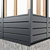 Metdach Wandabschlussprofil SG (Anthrazit, Länge: 254 cm, Stahl) | BAUHAUS