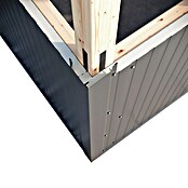 Außeneckprofil für SW Fassadenpaneele (Anthrazit, Länge: 200 cm, Stahl) | BAUHAUS