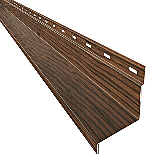 Metdach Anfangsprofil SG (Nussbaum, Länge: 254 cm, Stahl)