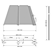 Metdach Fassadenpaneel SG Siding (Anthrazit, 250 x 26 cm, Stahl, Glatt) | BAUHAUS