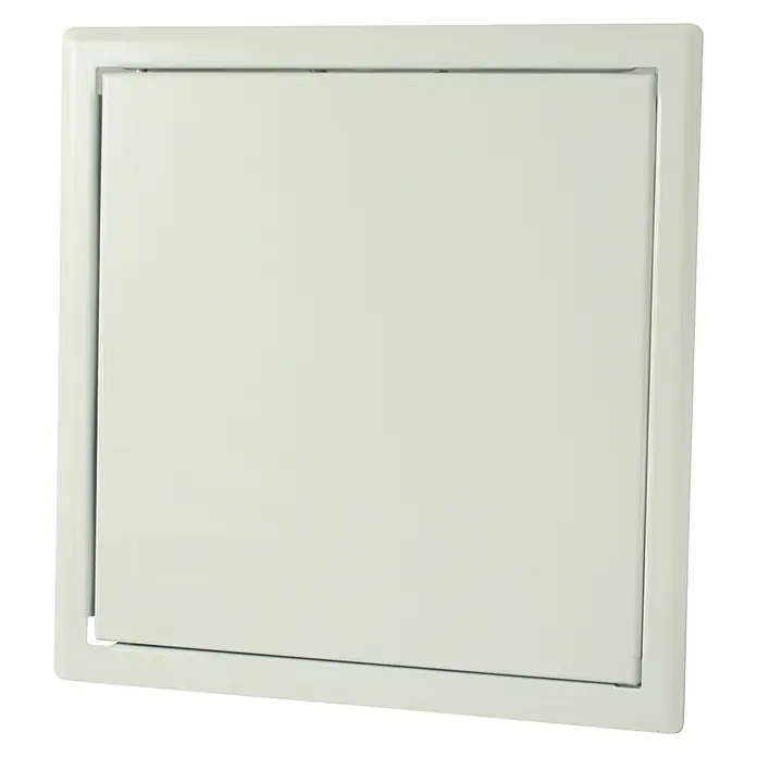 Probau Revisionstür - 50 x 50 cm, Beschichtet, Druckverschluss - Weiße Revisionsklappe für den einfachen Zugang zu Versorgungsleitungen. Die Tür ist bündig in den Rahmen eingelassen und sorgt für ein sauberes Erscheinungsbild.