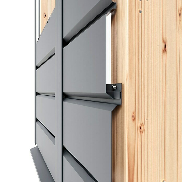 Metdach Wandabschlussprofil SG (Anthrazit, Länge: 254 cm, Stahl) | BAUHAUS