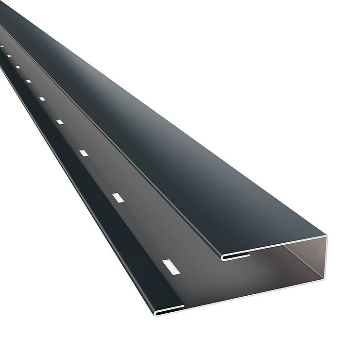Metdach Wandabschlussprofil SG (Anthrazit, Länge: 254 cm, Stahl) | BAUHAUS