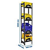 Simonrack Simonbottle Getränkekistenregal Bottleclick (H x B x T: 200 x 40 x 30 cm, Traglast Einlegeboden: 100 kg, Anzahl Böden: 4 Stk., Stecken, Anthrazit) | BAUHAUS