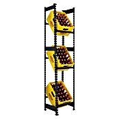 Simonrack Simonbottle Getränkekistenregal Bottleclick (H x B x T: 180 x 40 x 30 cm, Traglast Einlegeboden: 100 kg, Anzahl Böden: 3 Stk., Stecken, Anthrazit) | BAUHAUS