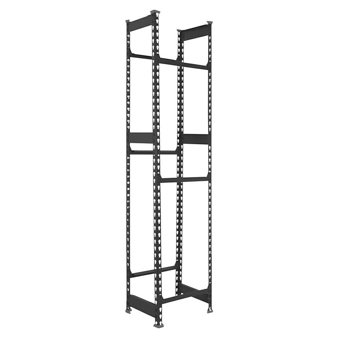 Simonrack Simonbottle Getränkekistenregal Bottleclick (H x B x T: 180 x 40 x 30 cm, Traglast Einlegeboden: 100 kg, Anzahl Böden: 3 Stk., Stecken, Anthrazit) | BAUHAUS