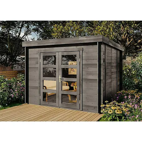 Alpholz  Gartenhaus ECO Set Paloma Sol grau