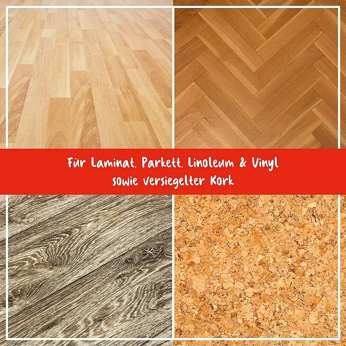 Poliboy Feuchttücher Parkett und Laminat - 15 Stk. - Bodenbeläge: Laminat, Parkett, Linoleum, Vinyl & Kork. Vielfältige Designs für jeden Raum, strapazierfähig & pflegeleicht, für ein schönes Zuhause.
