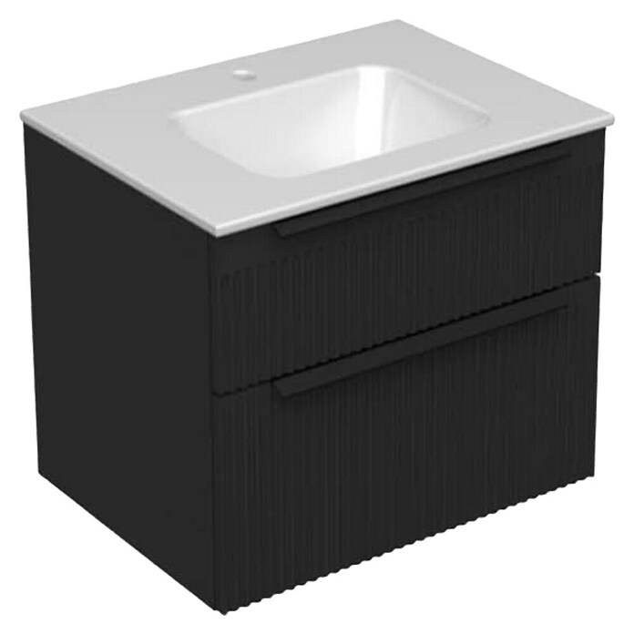 Aquaart Kupaonski ormarić ispod umivaonika Miriad 60  (Š x D x V: 602 x 452 x 526 mm, Crna) | BAUHAUS