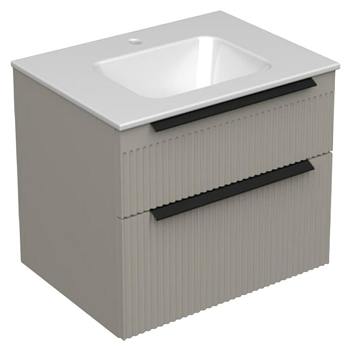 Aquaart Kupaonski ormarić ispod umivaonika Miriad 60  (Š x D x V: 602 x 452 x 526 mm, Siva) | BAUHAUS