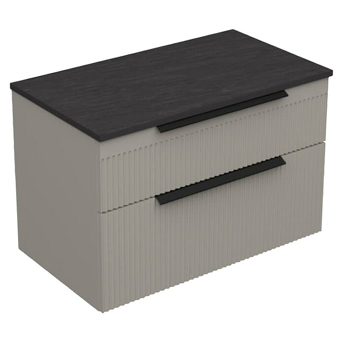 Aquaart Kupaonski ormarić za ugradbeni umivaonik Miriad  (Š x D x V: 81 x 46 x 53 cm, Siva) | BAUHAUS