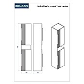 Aquaart Visoki ormar Miriad  (Š x D x V: 35 x 31,5 x 170 cm) | BAUHAUS