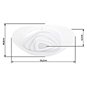 Globo LED stropna svjetiljka Jocelyn  (40 W, D x Š x V: 50,2 x 48,8 x 6,5 cm, Bijela, Topla bijela) | BAUHAUS