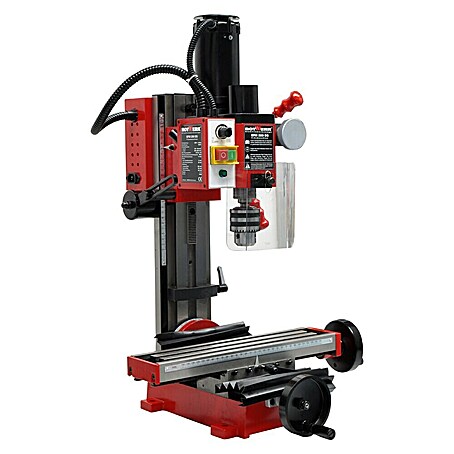Rotwerk Bohr- & Fräsmaschine EFM 200DS (350 W, 150 U/min - 2 500 U/min, Spannweite Bohrfutter: 1 mm - 13 mm, Größe Arbeitstisch: 390 x 95 mm)