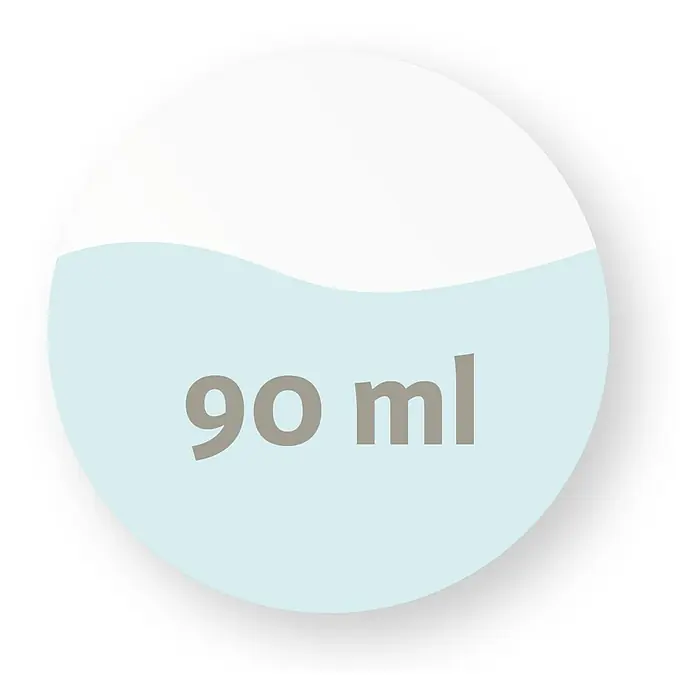 Scheurich Wasserspender Bördy S Indoor - 90 ml, Grau - Symbol für eine Flüssigkeitsmenge von 90 ml, ideal für Messanwendungen in Küche und Labor.