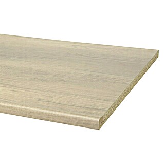 CanDo Keukenwerkblad Aanrechtblad Grof Hout waterstop (Spaanplaat, 182 x 60 x 2,8 cm, Grof Hout)