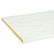 CanDo Keukenwerkblad Aanrechtblad Mat wit Marmer (Spaanplaat, 304 x 64 x 3,8 cm, Mat wit Marmer) | BAUHAUS