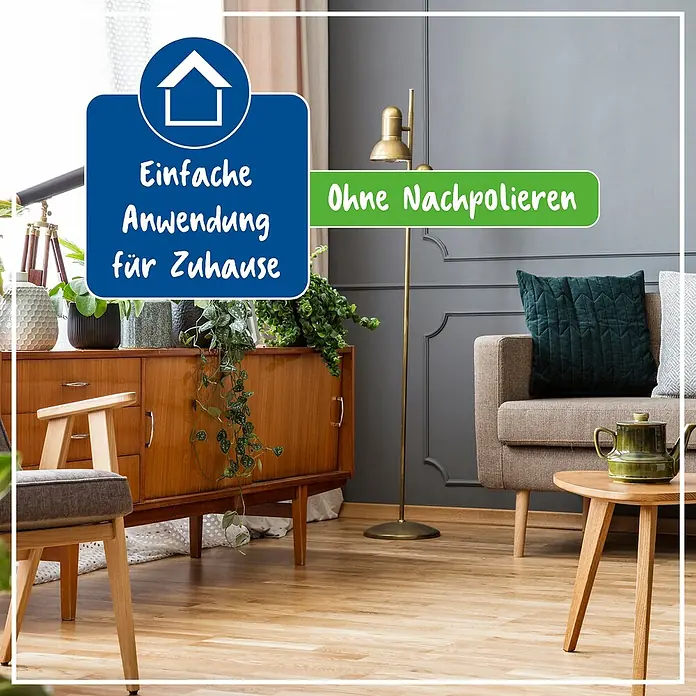 Poliboy Reinigungsmittel Laminat Renovierer - 500 ml, Flasche - Bodenpflege für Zuhause: Einfache Anwendung ohne Nachpolieren für strahlende Böden. Ideal für die mühelose Reinigung und Pflege von Holzböden.