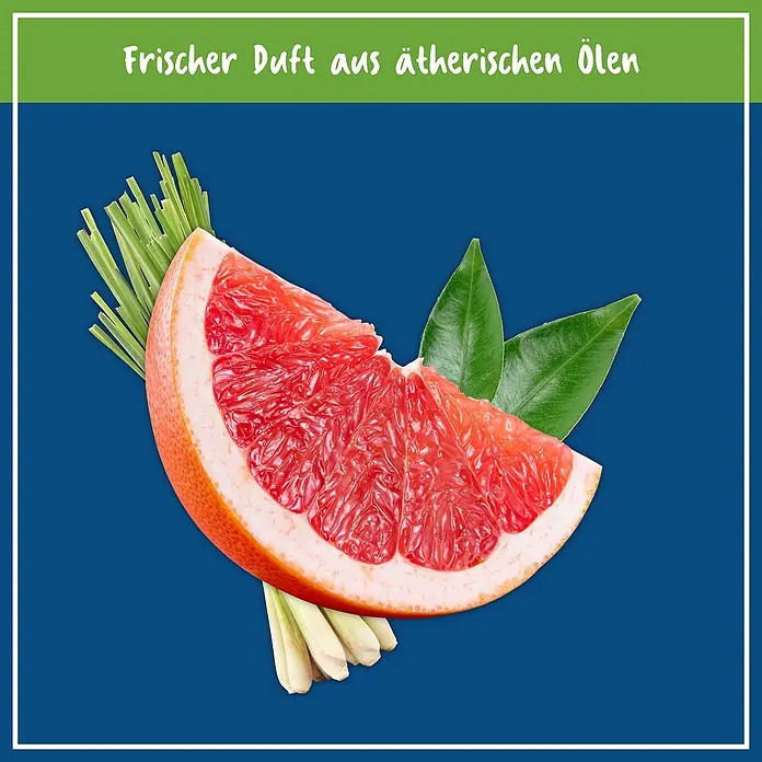 Poliboy Bio Reinigungskonzentrat für Wischroboter - 1 l, Flasche - Frische Grapefruit und Zitronengras verströmen einen Duft aus ätherischen Ölen. Natürliche Erfrischung für Ihr Zuhause.