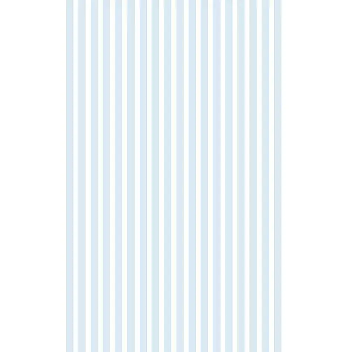 D-c-fix Static Glasfolie Linia - 150 x 45 cm, Transluzent, Statisch haftend - Helle blaue und weiße vertikale Streifen bilden ein sauberes, klassisches Muster. Ideal für Hintergründe oder dekorative Zwecke.
