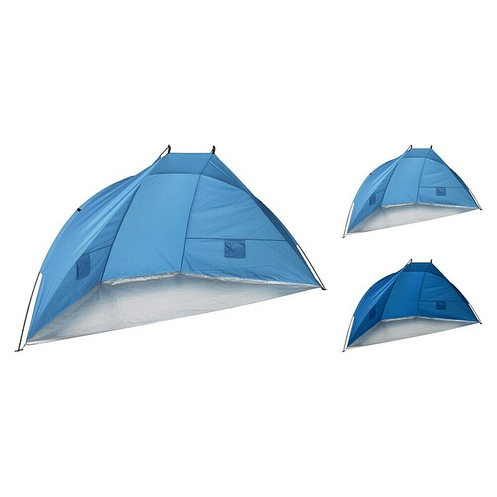 Pop-up strandscherm (Blauw, l x b x h: 270 x 120 x 120 cm) | BAUHAUS
