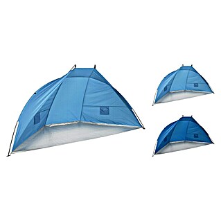 Pop-up strandscherm (Blauw, l x b x h: 270 x 120 x 120 cm)