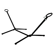 Hangmatstandaard (l x b x h: 270 x 100 x 100 cm, Staal) | BAUHAUS