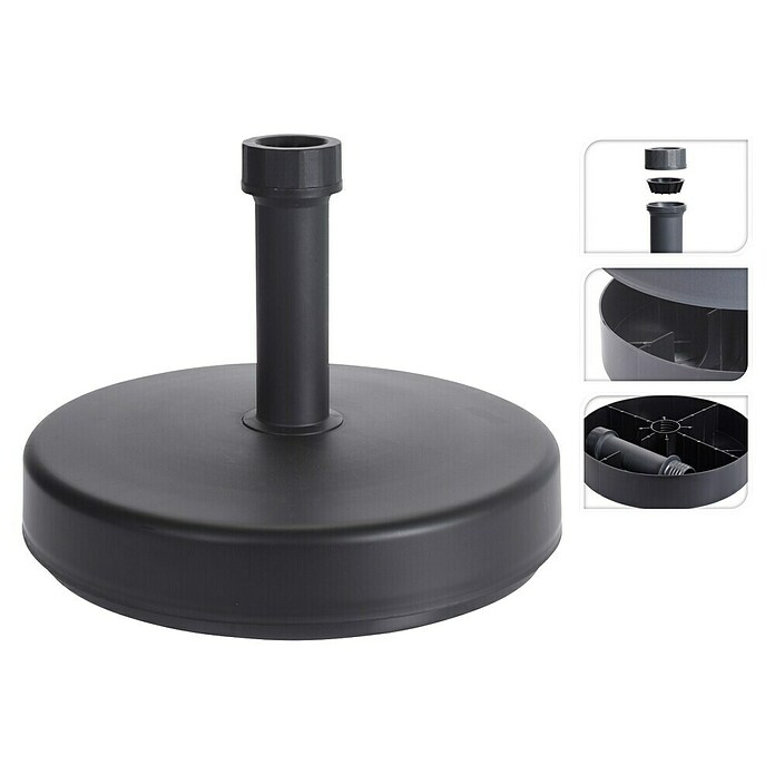 Parasolvoet rond (Ø x h: 46 x 11 cm, Grijs) | BAUHAUS