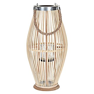Houten lantaarn (Ø x h: 24 x 49,5 cm, Natuur)