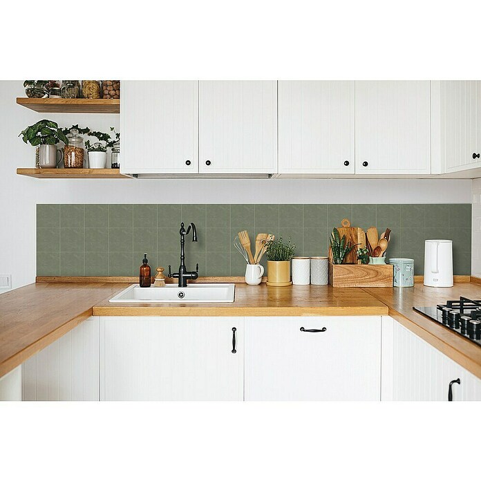 D-c-fix Fliesensticker (6 Stk., 15 x 15 cm, Olive) | BAUHAUS