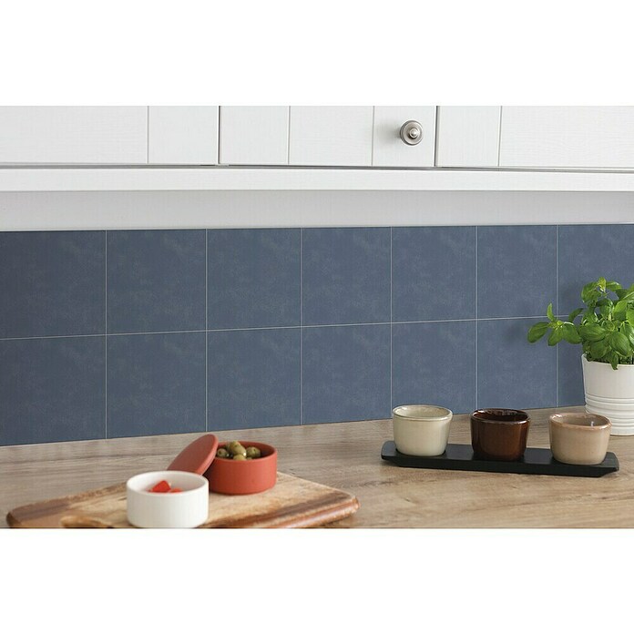 D-c-fix Fliesensticker (6 Stk., 15 x 15 cm, Zement Blau) | BAUHAUS