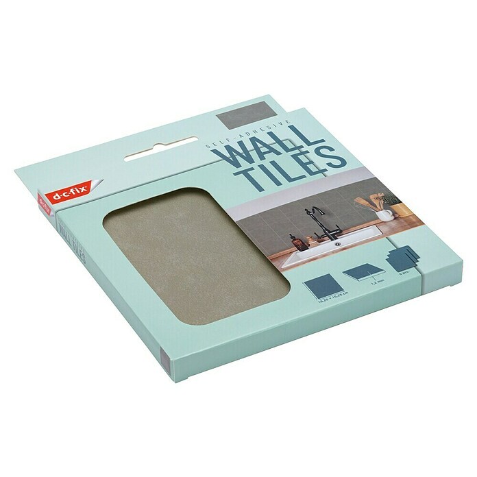 D-c-fix Fliesensticker (6 Stk., 15 x 15 cm, Olive) | BAUHAUS