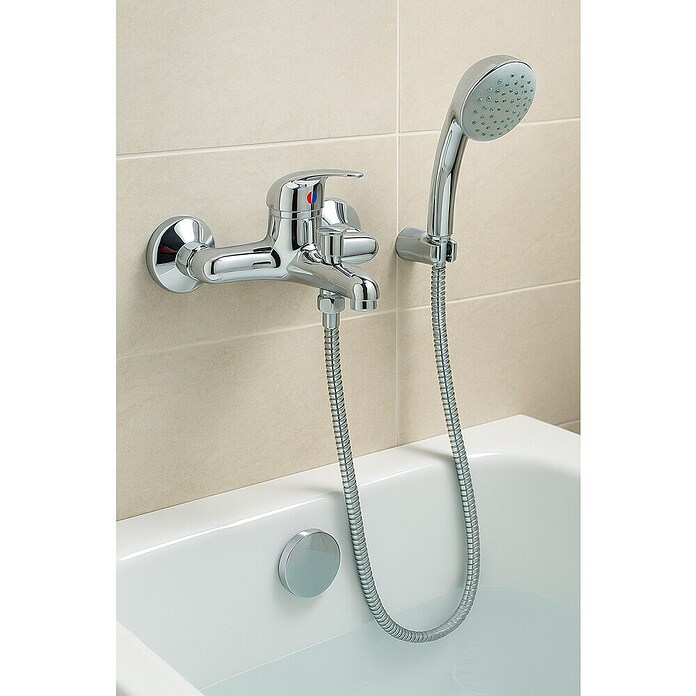 Rousseau Memphis Grifo monomando de bañera (Cromo, Brillante)