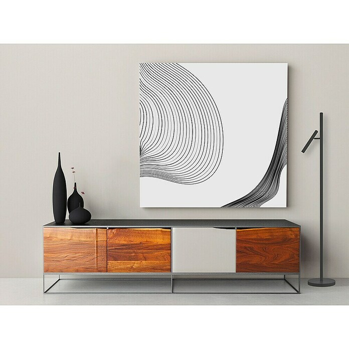 Lámpara de pie con batería Streak (Negro, Blanco cálido, 1,7 W, IP20) | BAUHAUS
