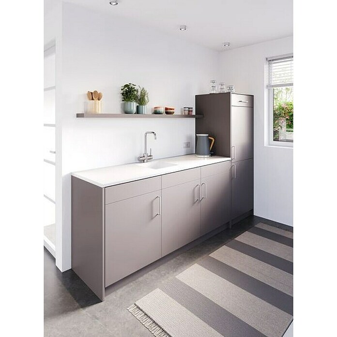 CanDo Keukenwerkblad Aanrechtblad wit (Spaanplaat, 182 x 60 x 2,8 cm, Wit) | BAUHAUS