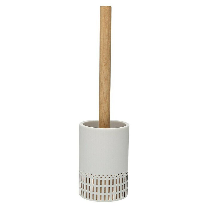 Escobillero de suelo Astrid (Altura: 36 cm, Resina, Blanco y dorado) | BAUHAUS