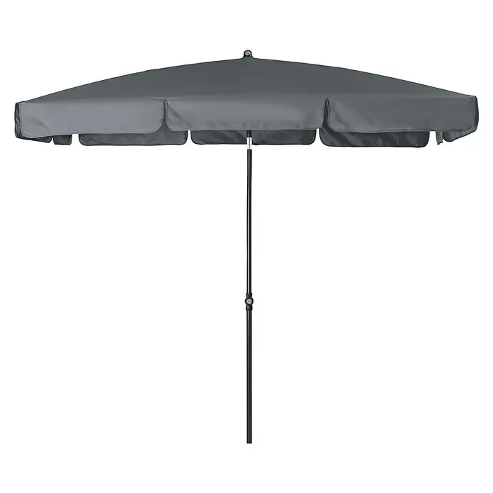 Doppler Sunline Balkonschirm Waterproof Neo - Anthrazit, Bespannungsmaß (L x B): 120 x 225 cm - Grauer Terrassenschirm mit Ständer und schützendem Stoffdach für den Außenbereich.
