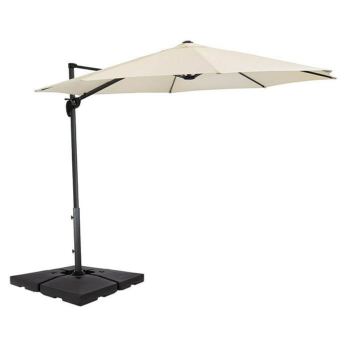 Derby Beschwerplatte 2-er Set (L x B x H: 52 x 52 x 10 cm, Anthrazit, Kunststoff) | BAUHAUS