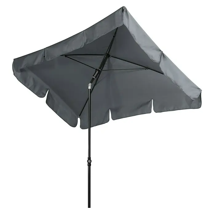 Doppler Sunline Balkonschirm Waterproof Neo - Anthrazit, Bespannungsmaß (L x B): 120 x 225 cm - Grauer viereckiger Sonnenschirm für den Garten oder die Terrasse, der Schatten spendet.