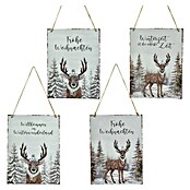 Noor Living Wanddekoration Jonas (0,1 x 28 cm, Winterlich, Metall) | BAUHAUS
