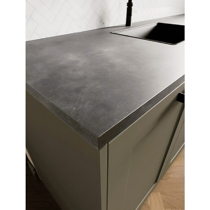 CanDo Keukenwerkblad Aanrechtblad Beton Antraciet (Spaanplaat, 302 x 60 x 2,8 cm) | BAUHAUS