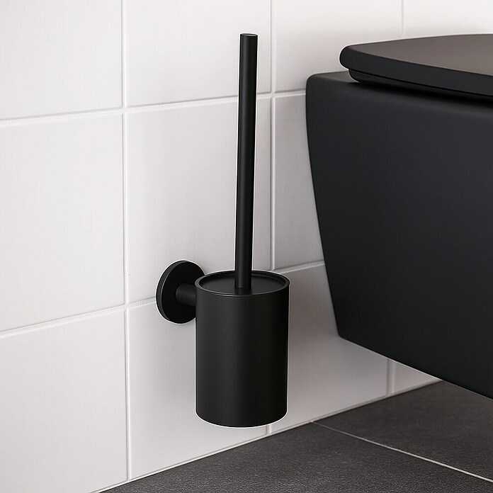 Camargue Carlit Escobillero mural (Altura: 34 cm, Negro) | BAUHAUS