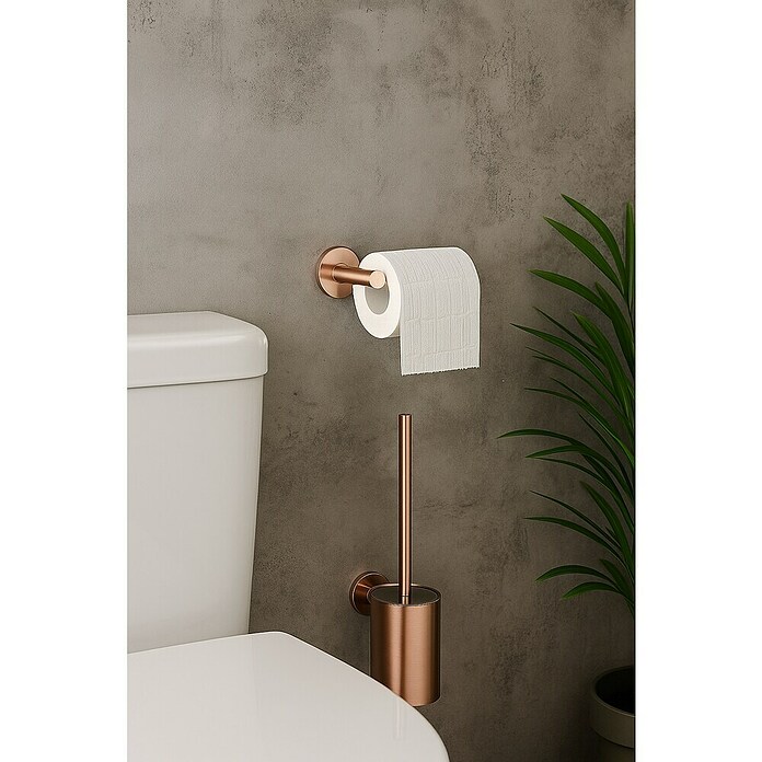 Camargue Carlit Portarrollos papel higiénico (Sin tapa, Oro rosa) | BAUHAUS