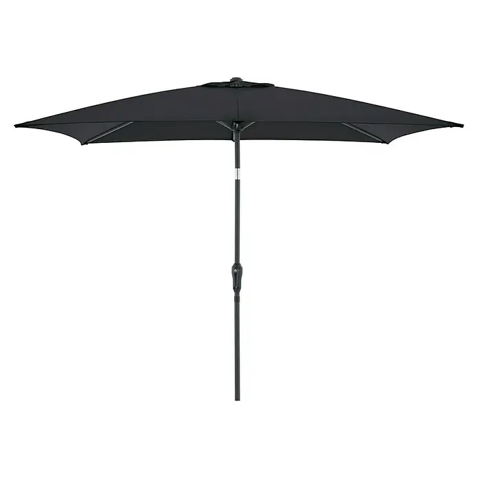 Doppler Balkonschirm Life Lift - Anthrazit, Bespannungsmaß (L x B): 200 x 250 cm - Ein dunkler Gartenschirm spendet Schatten. Mit seinem robusten Design ist er ideal für entspannte Stunden im Freien, schützt vor Sonne und Hitze.