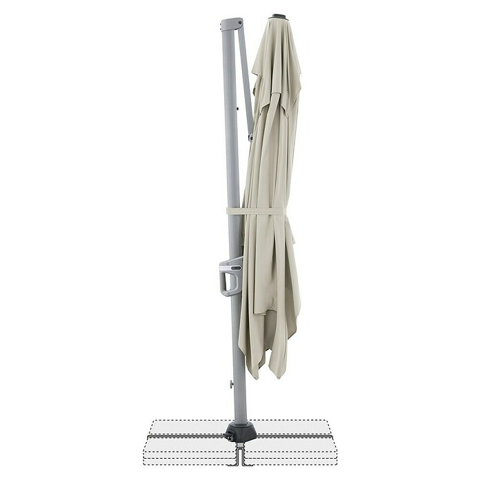 Doppler Ampelschirm Active Neo (Natur, Bespannungsmaß (L x B): 260 x 350 cm) | BAUHAUS