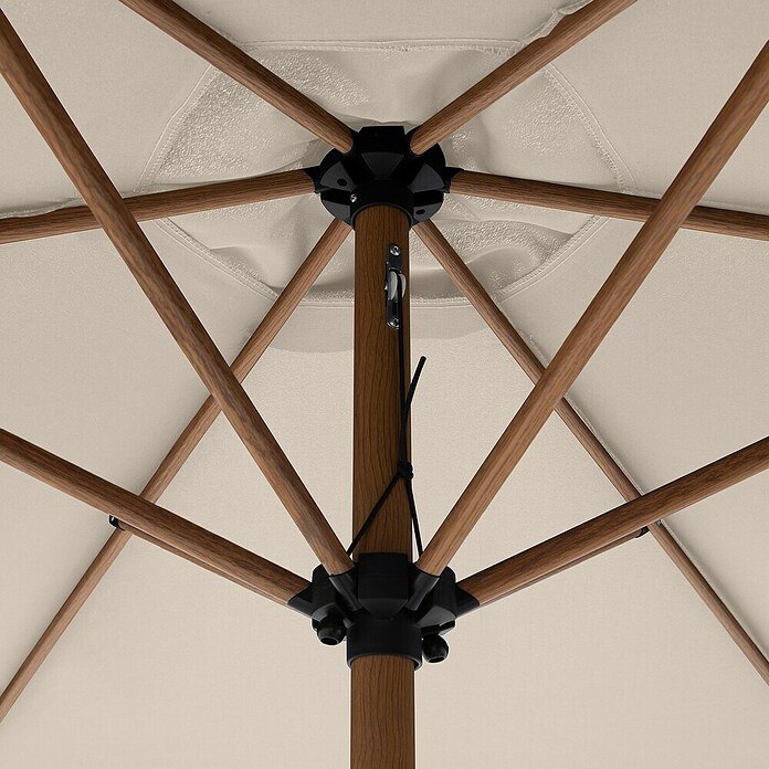 Doppler Balkonschirm rund Life Lift (Sand, Durchmesser Bespannung: 305 cm) | BAUHAUS